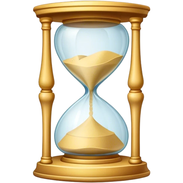 Sandglass whith banknotes emoji