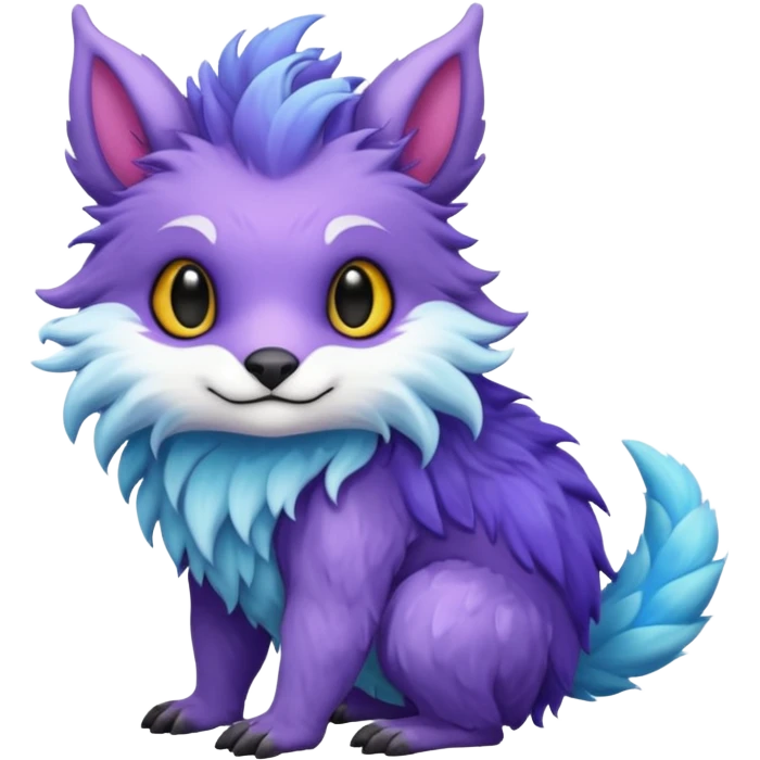 Cool cute fantasy Fionbri-Vernid-creature by griffsnuff & LiLaiRa & Falvie full body emoji