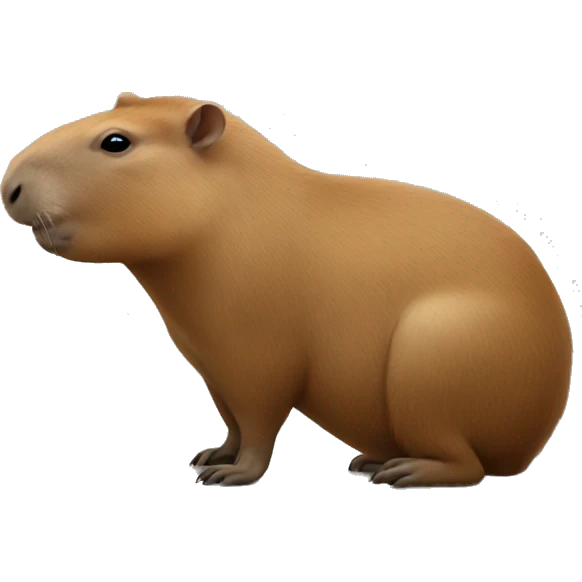  Un capibara bianco emoji