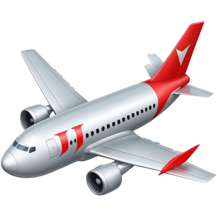 un avions avec une fleche qui traverse avec ecris JJ airlines emoji