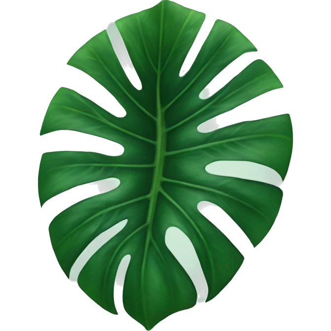 monstera leaf emoji
