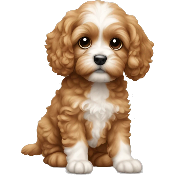Cavapoo puppy emoji