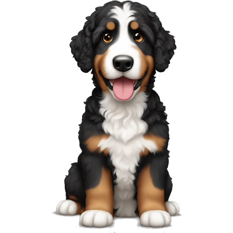 mini bernedoodle  emoji