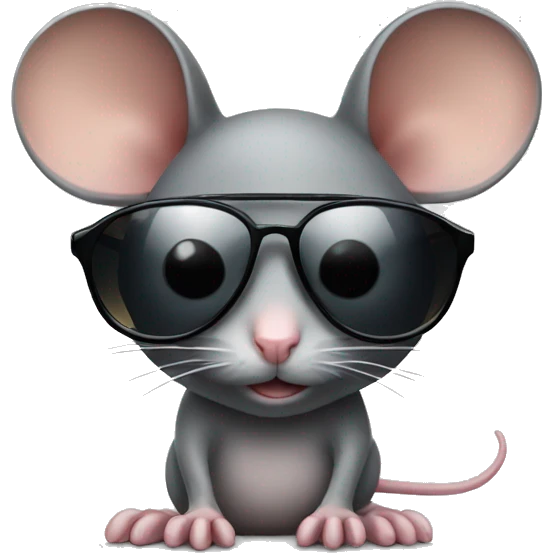 mouse with sunglasses emoji