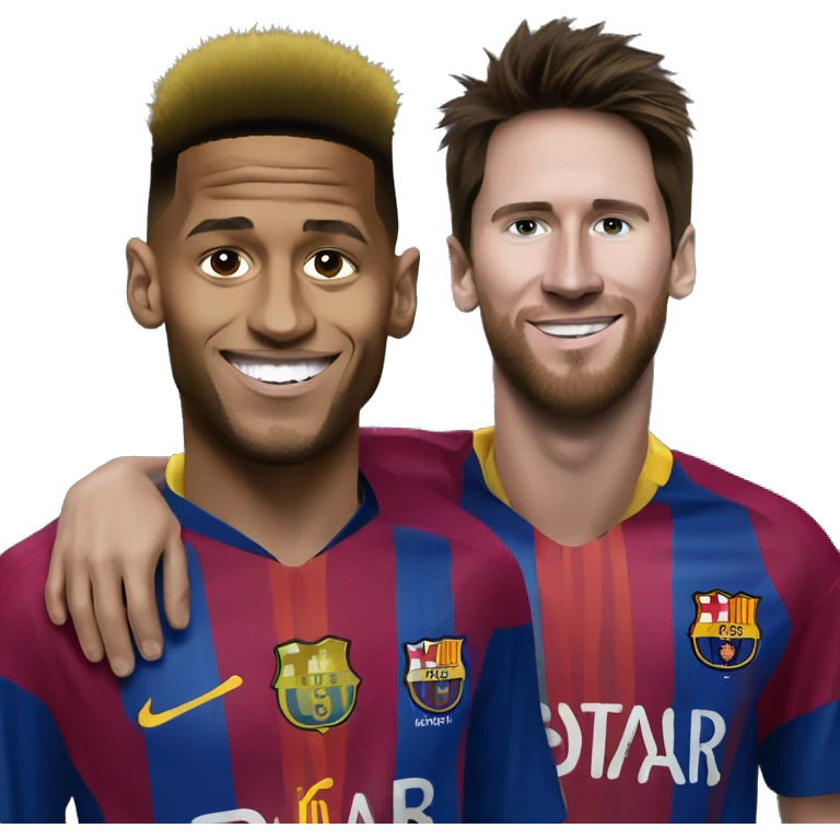 Neymar and messi emoji