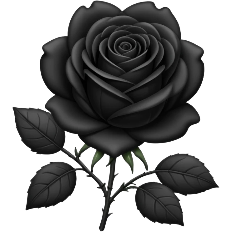 Black rose emoji