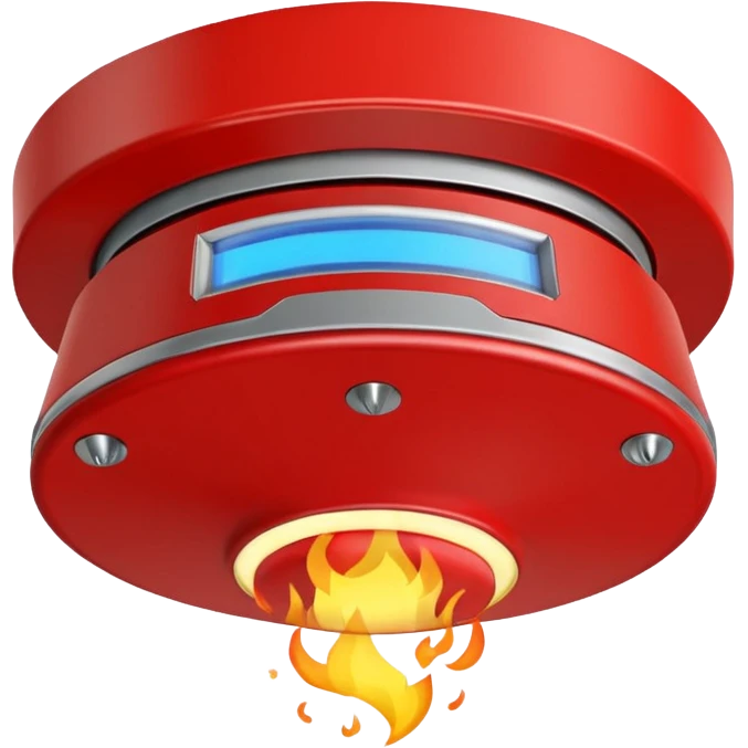 fire alarm on the ceiling  emoji