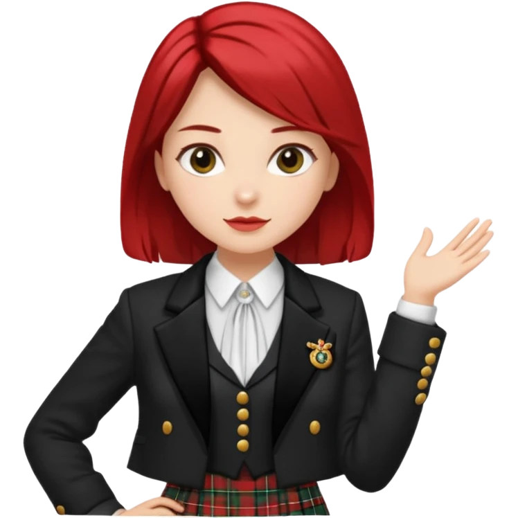 woman wearing scottish traditional clothes emoji