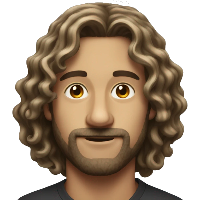 Wavy hair guy meme portrait emoji