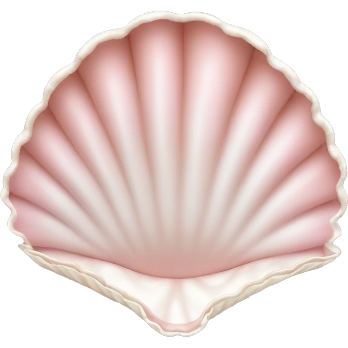  Pale Pink clamshell with pearl inside the open shell emoji