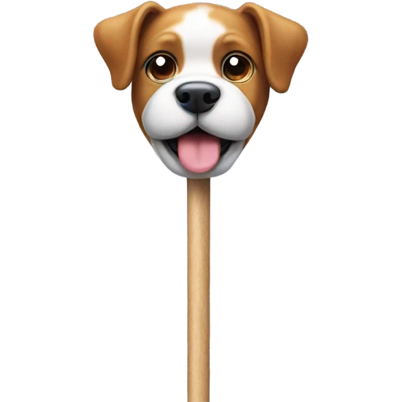Dog on a stick  emoji