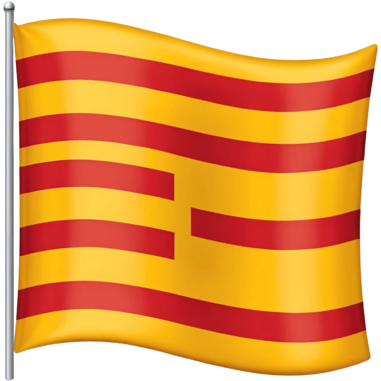 🇨🇴 similar flag with yellow 50% and red 50%strip emoji