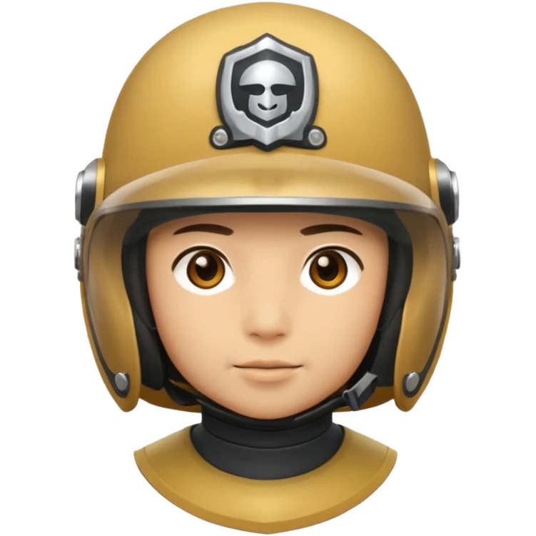 Full-face helmet master chie emoji
