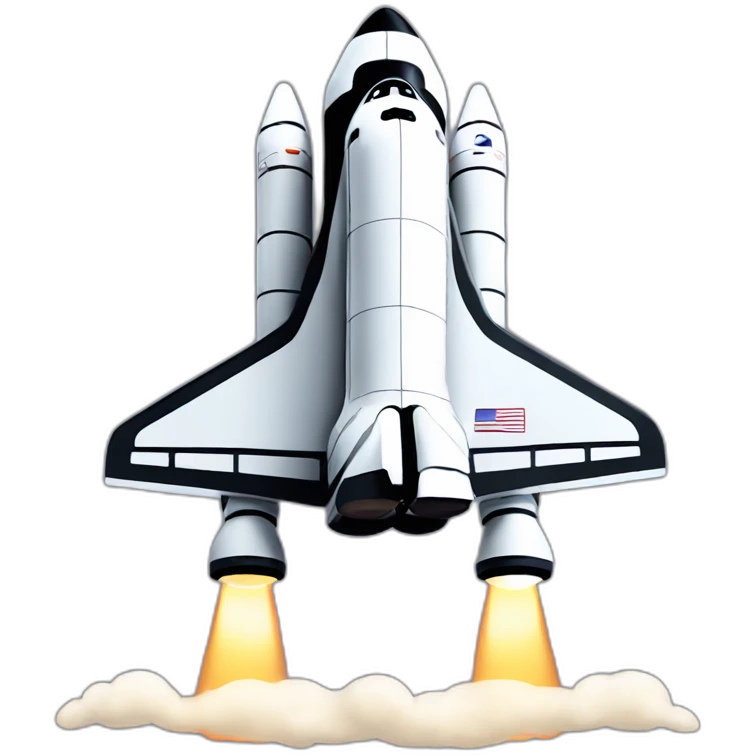 Space shuttle emoji