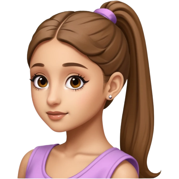Ariana Grande high ponytail emoji