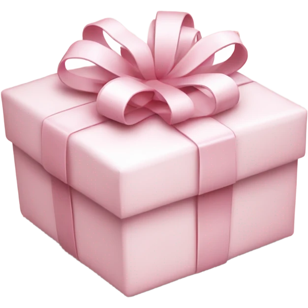 Light pink Christmas gifts under a white Christmas tree  emoji