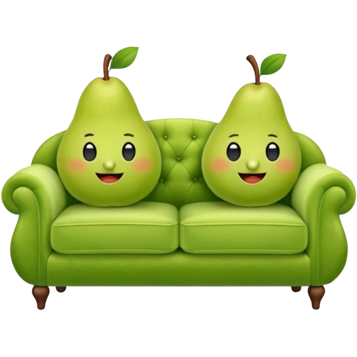 comfy pear couch emoji