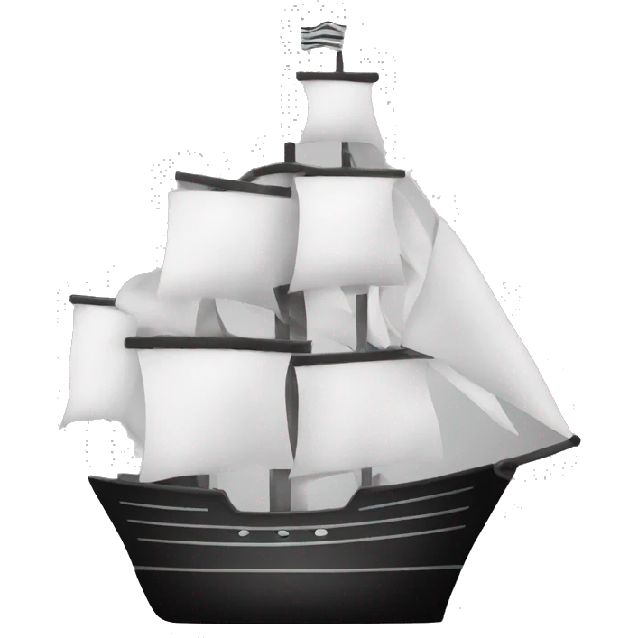 Ship monochrome  emoji