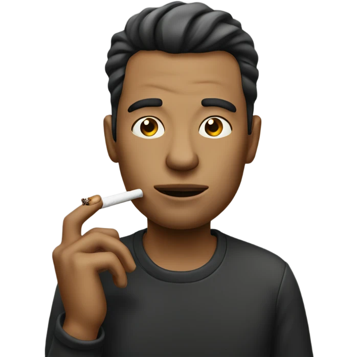 Guy smoking  emoji