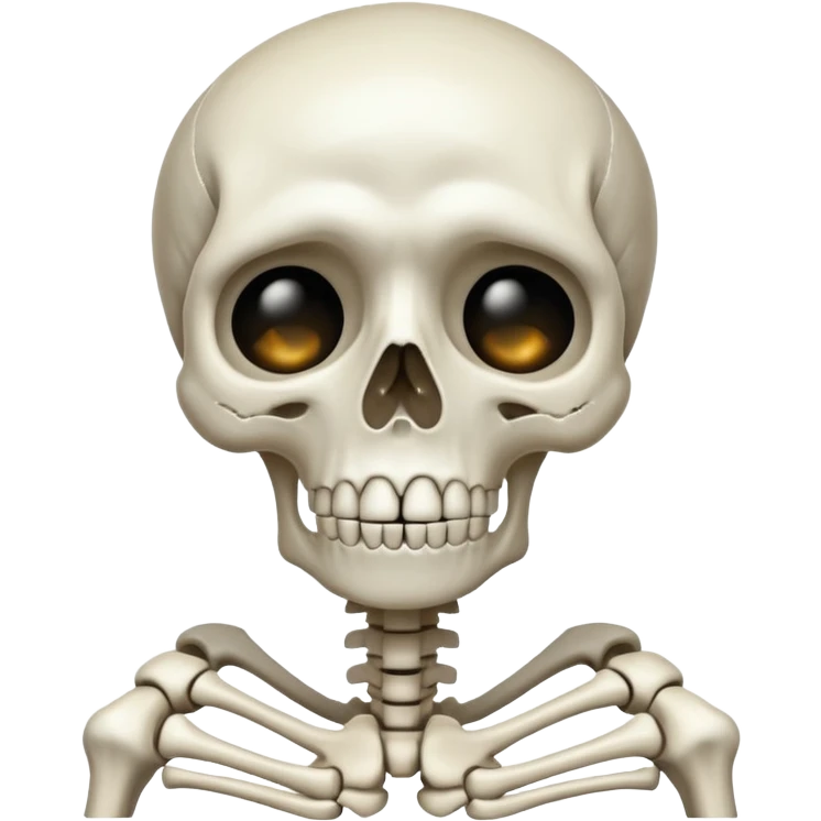 Squelette qui pleure emoji