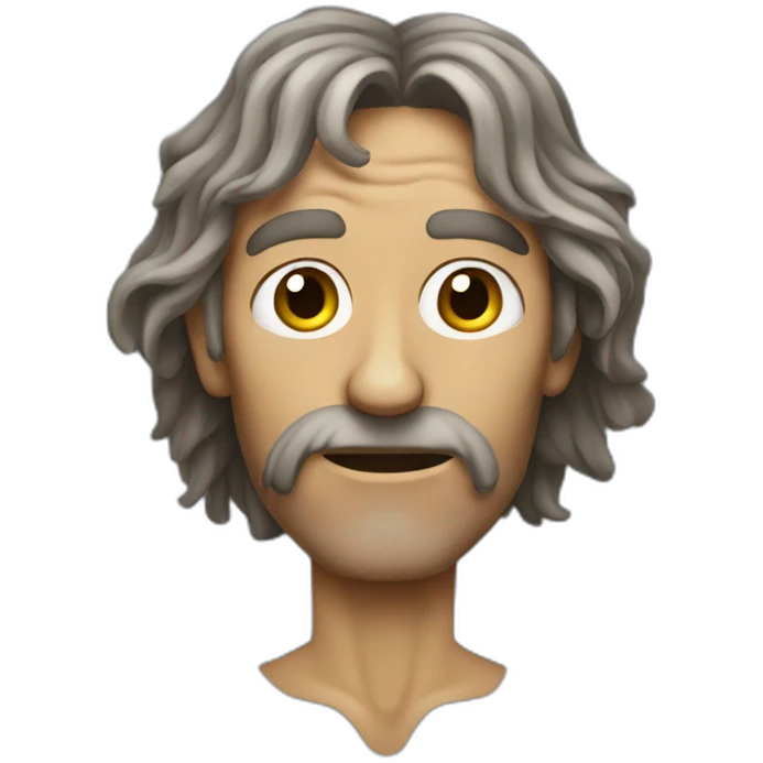 malnourished hippie man emoji