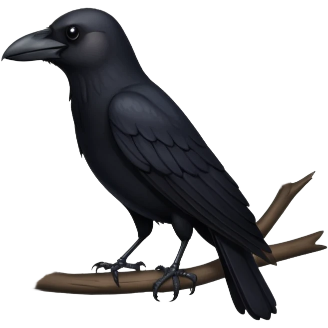 Crow flying emoji