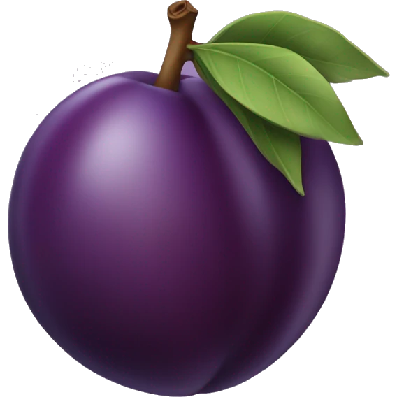 Plum emoji