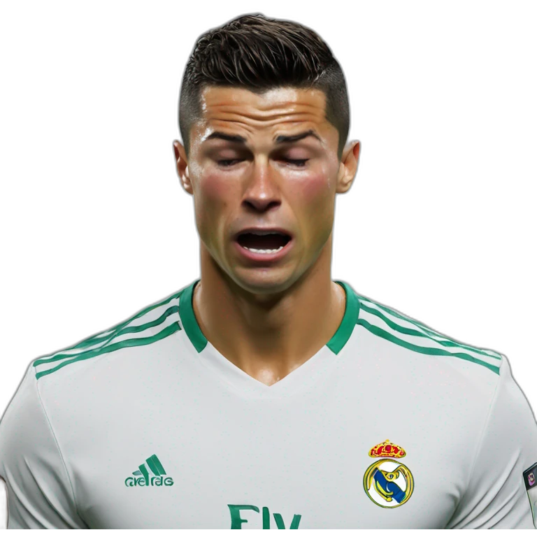 Cristiano Ronaldo crying emoji