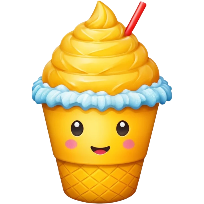 mango shaved ice
 emoji