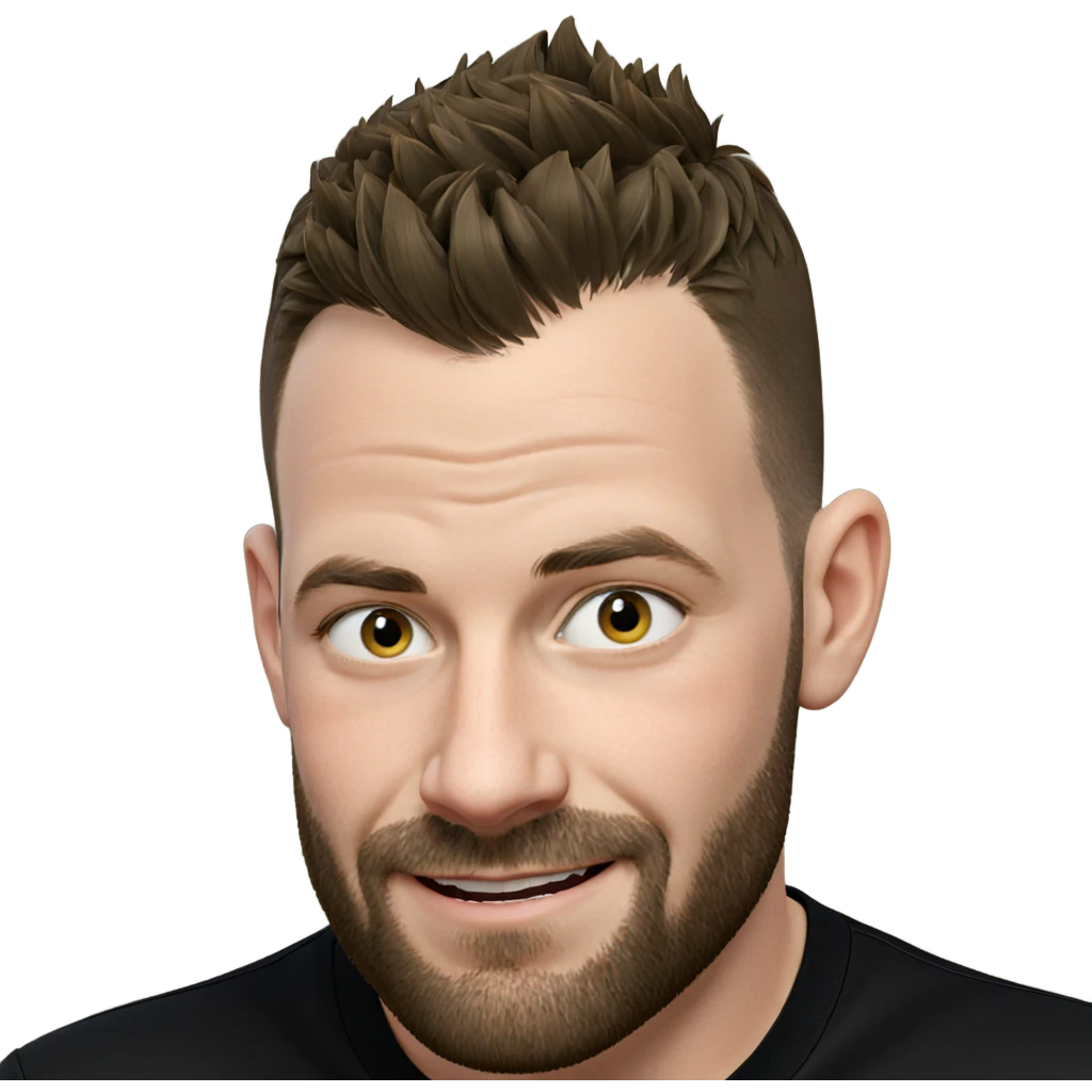 smiling boy in black shirt emoji