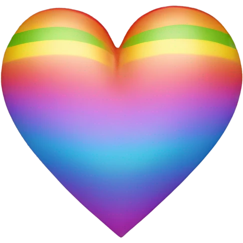 Rainbow heart emoji