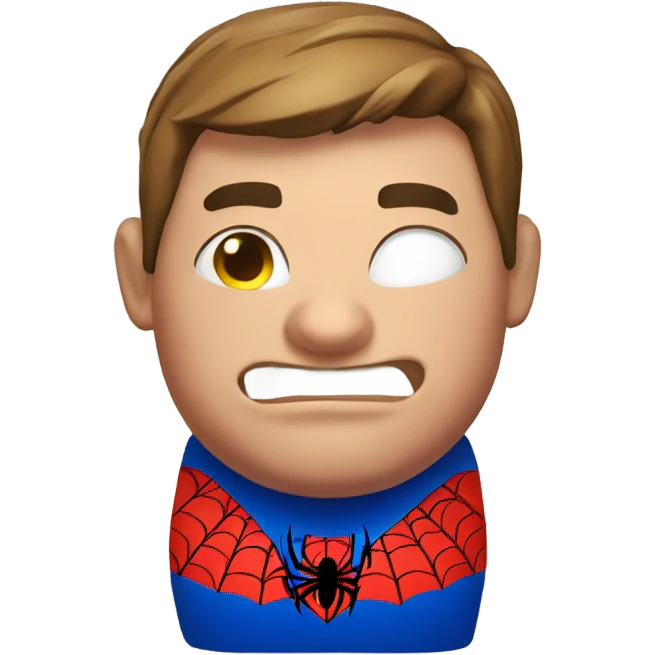 Fat spider man emoji