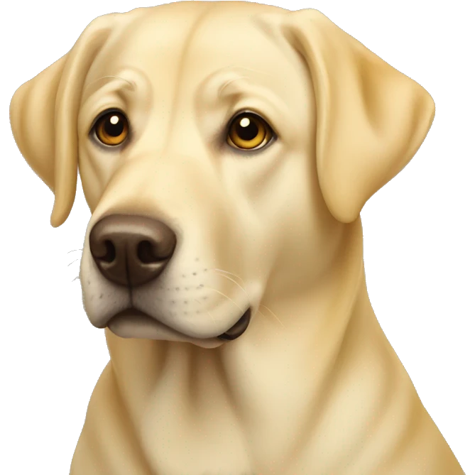 Yellow lab emoji