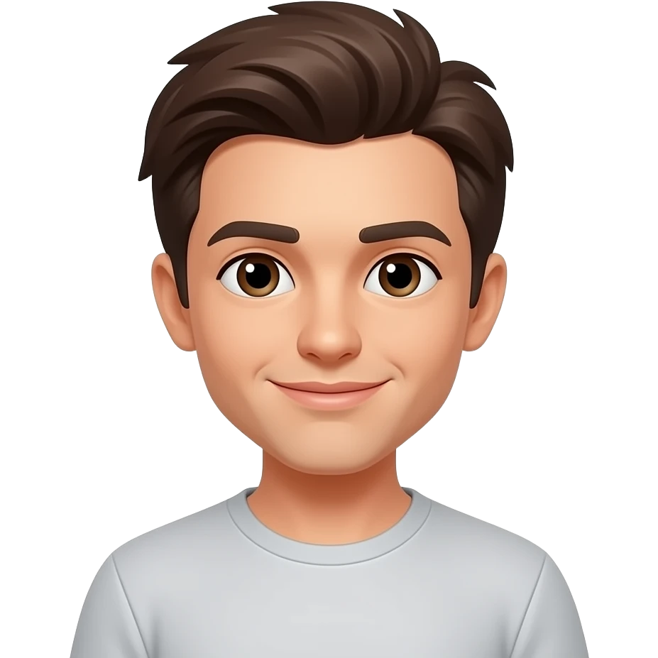 cor do cabelo castanho escuro emoji