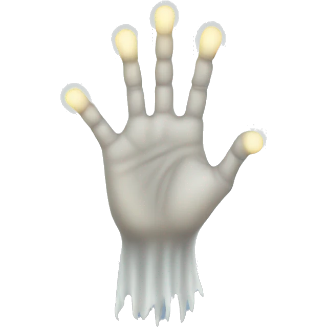 ghost hand emoji