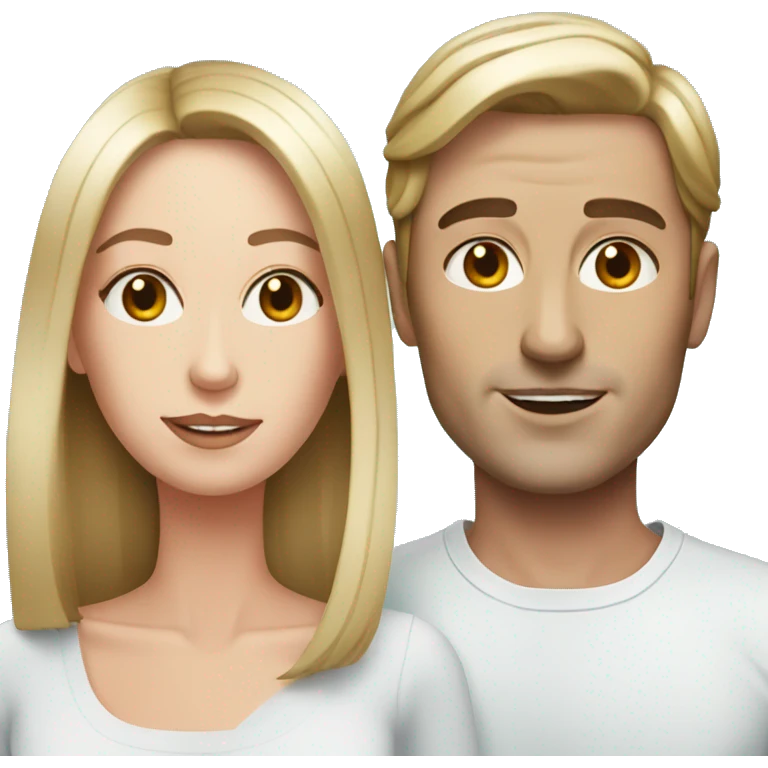 British couple with plastic surgery  emoji