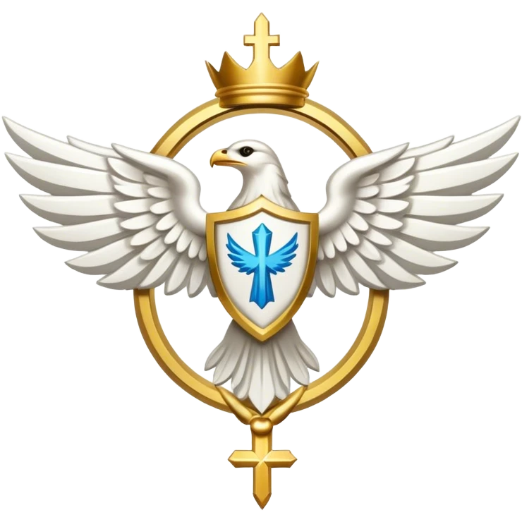 dominus' emblem holy with a touch of white  emoji
