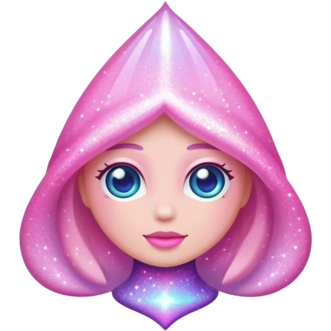 Pink sparkling magic emoji