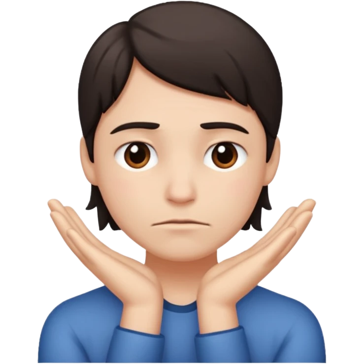 😬, half frown with a side eye and hands clasped together emoji