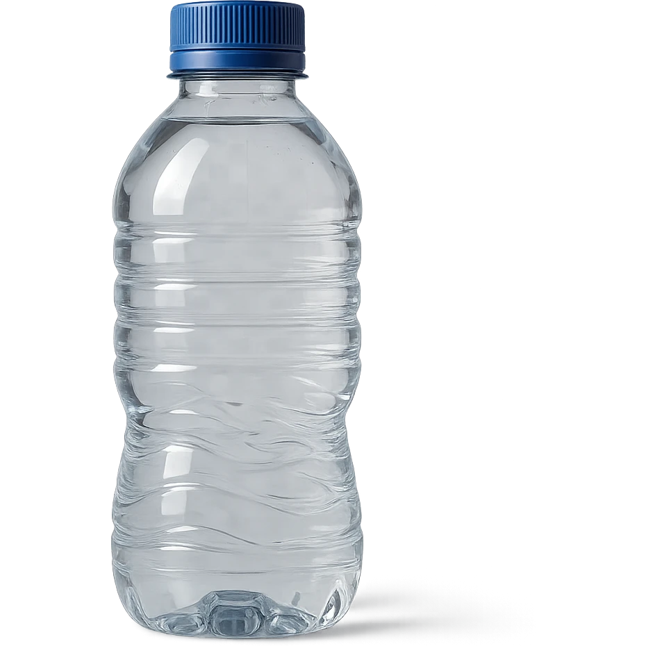 bottiglietta di acqua, iperrealistico 4k emoji