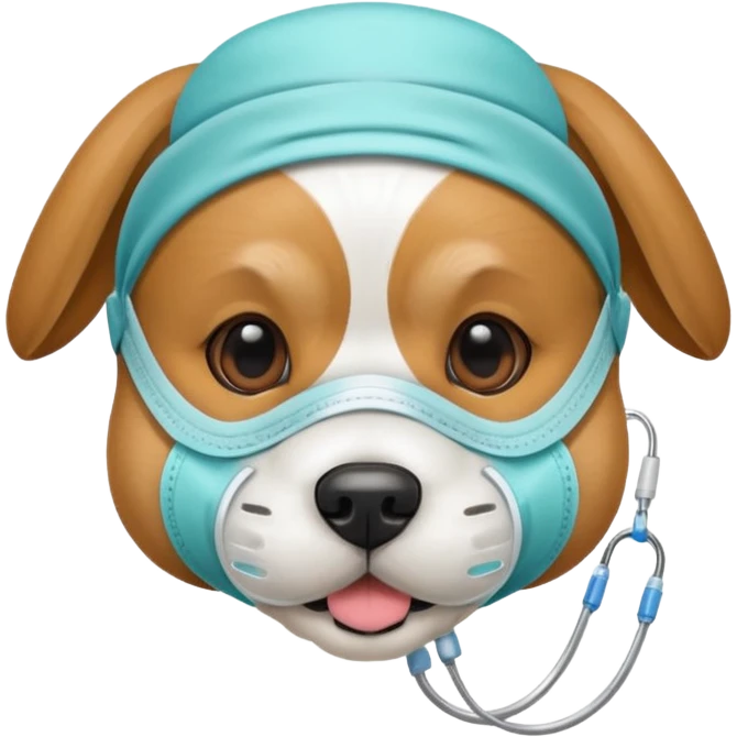 dog Wearing Medical Mask emoji