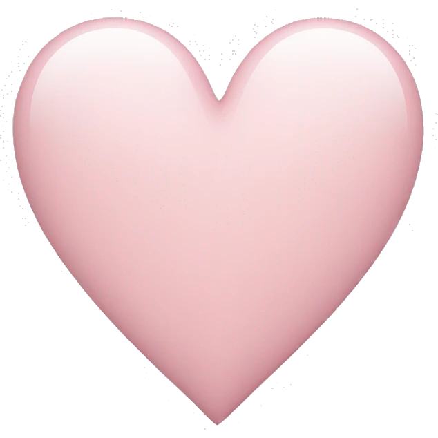 Light pink heart emoji