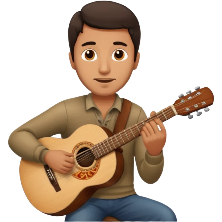 Spanish man playing guitar emoji