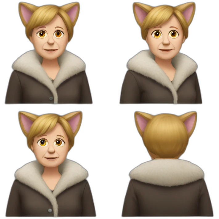 angela merkel as a furry emoji