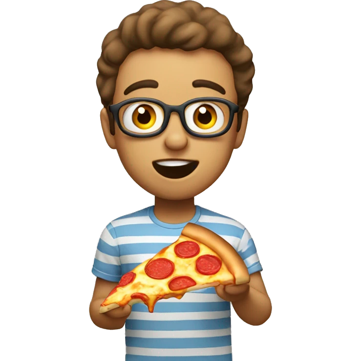 my emoji eating pizza emoji