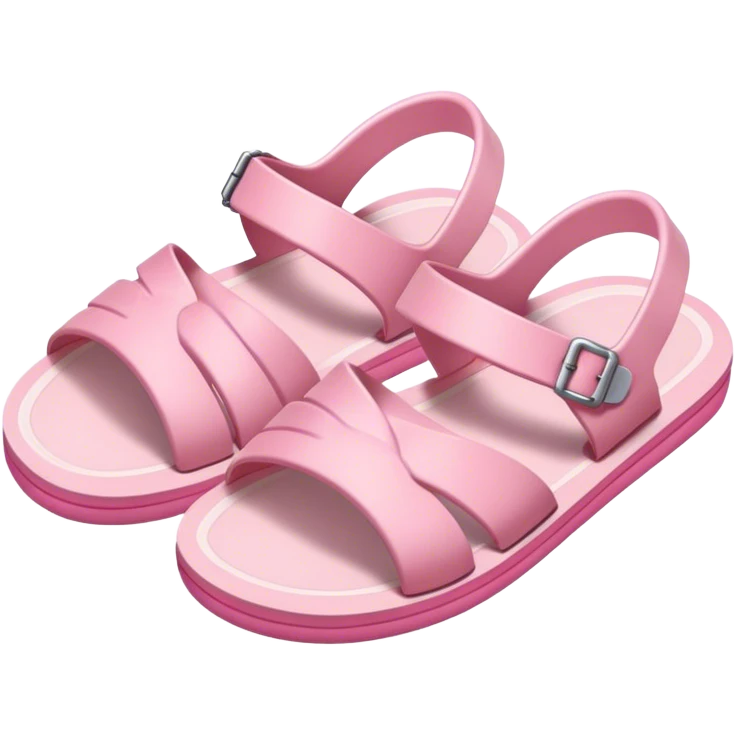 soft pink beach shoes emoji