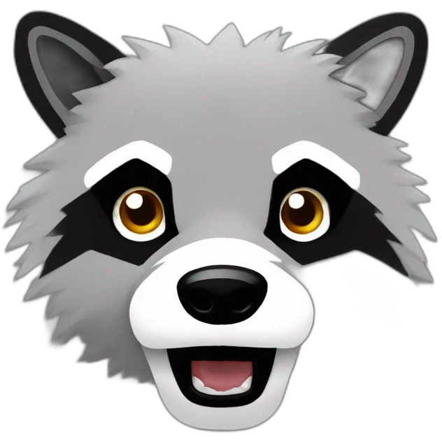 Racooon 8 bit emoji