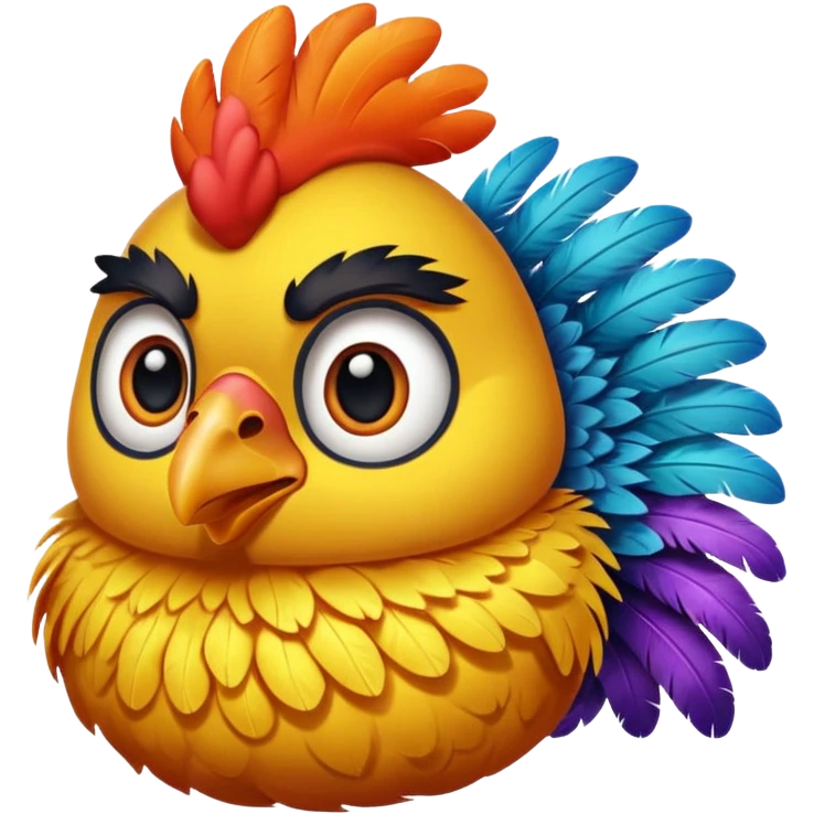 pollo spettatore emoji