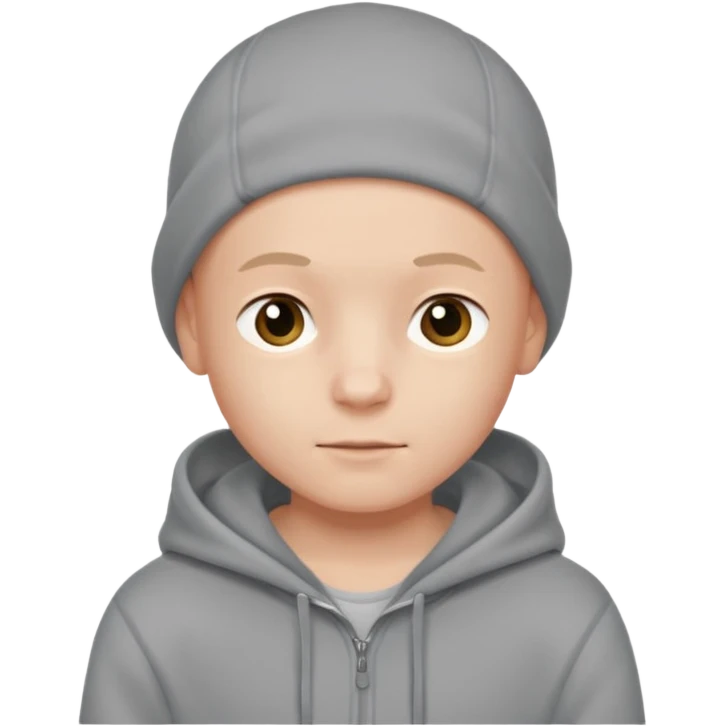 CUte bald boy in hoody emoji