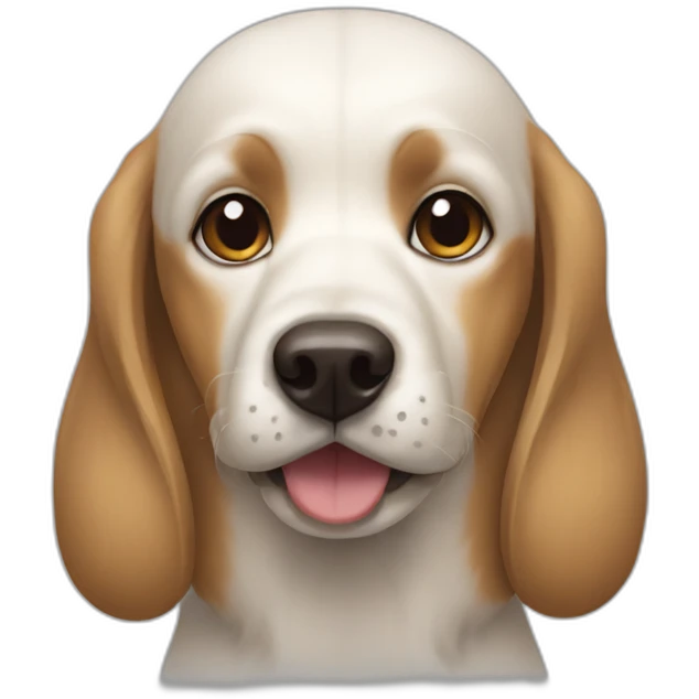 Duckbilled dog emoji
